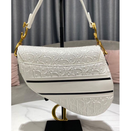 Replica Christian Dior Saddle Bag Cream