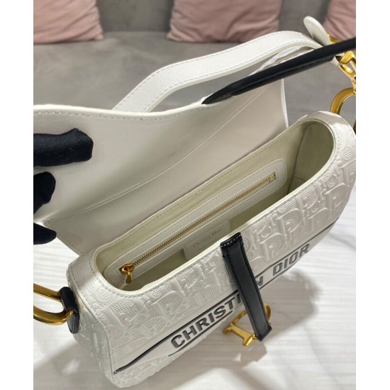 Replica Christian Dior Saddle Bag Cream