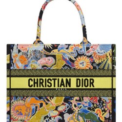 Replica Christian Dior Medium Dior Book Tote Yellow