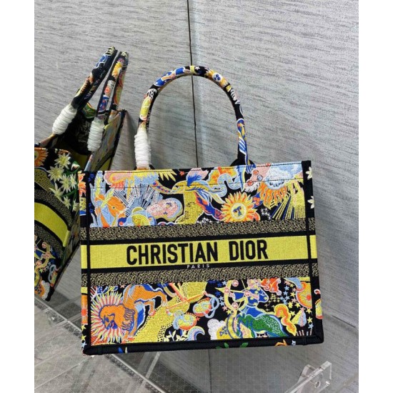 Replica Christian Dior Medium Dior Book Tote Yellow