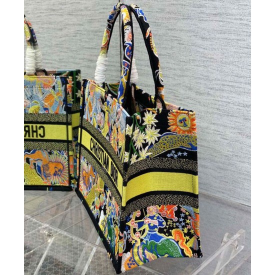 Replica Christian Dior Medium Dior Book Tote Yellow