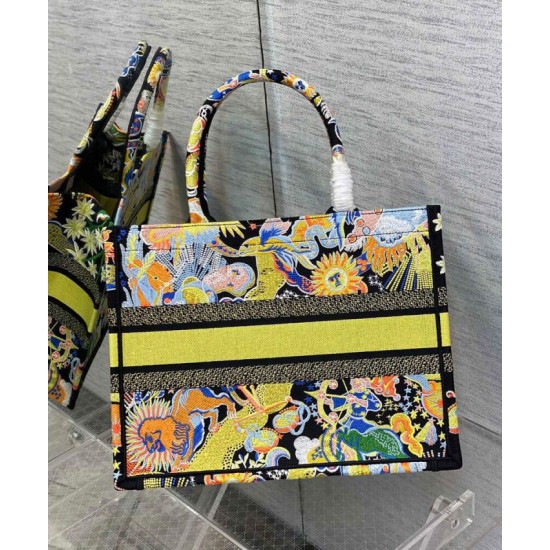 Replica Christian Dior Medium Dior Book Tote Yellow