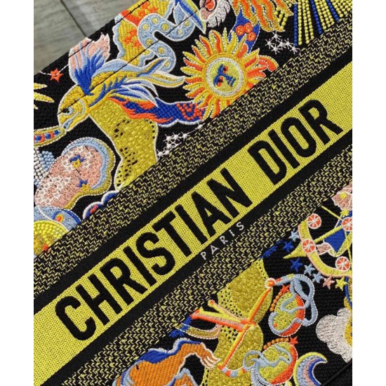 Replica Christian Dior Medium Dior Book Tote Yellow