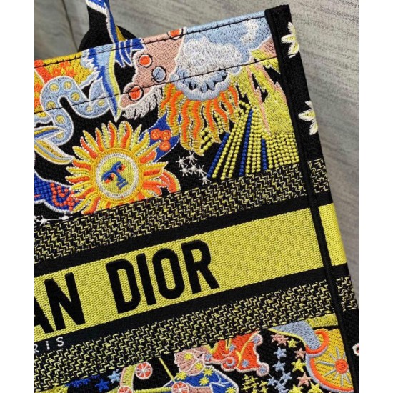 Replica Christian Dior Medium Dior Book Tote Yellow