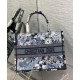 Fake Christian Dior Medium Dior Book Tote Dark Blue Replica