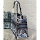 Fake Christian Dior Medium Dior Book Tote Dark Blue Replica