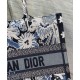 Fake Christian Dior Medium Dior Book Tote Dark Blue Replica