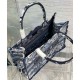 Fake Christian Dior Medium Dior Book Tote Dark Blue Replica