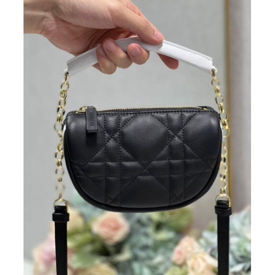 Replica Christian Dior Micro Dior Vibe Hobo Bag Black