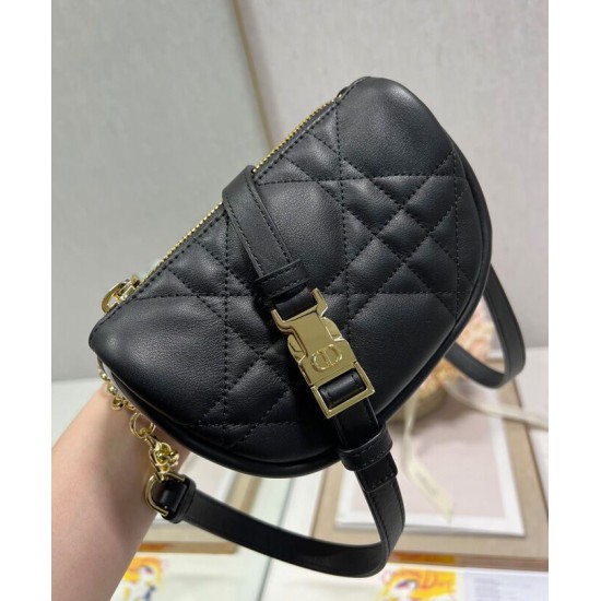 Replica Christian Dior Micro Dior Vibe Hobo Bag Black