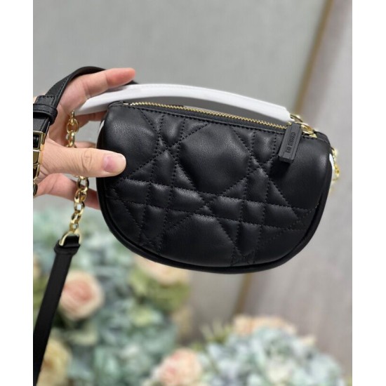 Replica Christian Dior Micro Dior Vibe Hobo Bag Black