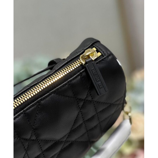 Replica Christian Dior Micro Dior Vibe Hobo Bag Black