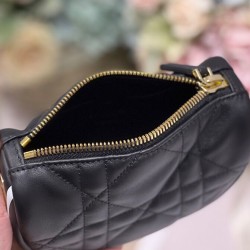 Replica Christian Dior Micro Dior Vibe Hobo Bag Black