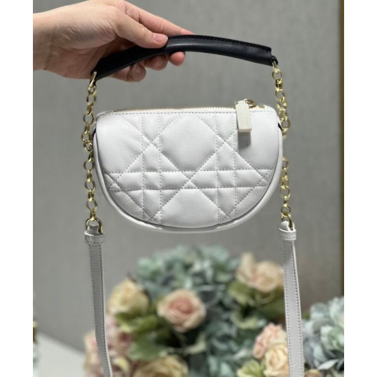 Fake Christian Dior Micro Dior Vibe Hobo Bag Cream Replica