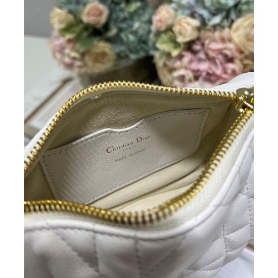 Fake Christian Dior Micro Dior Vibe Hobo Bag Cream Replica