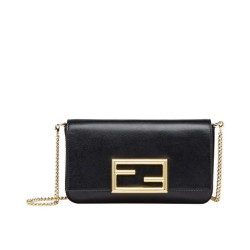 Replica Wallet On Chain With Pouches Black