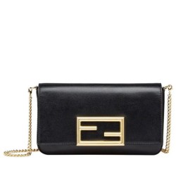 Replica Wallet On Chain With Pouches Black