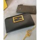 Replica Wallet On Chain With Pouches Black