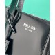 Replica Prada Re-Edition 1995 Brushed-Leather Mini Handbag Black