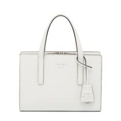 Replica Prada Re-Edition 1995 Brushed-Leather Mini Handbag Cream