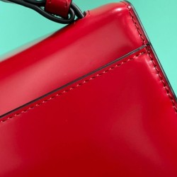 Replica Prada Embleme Brushed-Leather Bag Red Replica Prada Embleme Brushed-Leather Bag Red