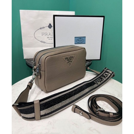 Replica Prada Bag With Shoulder Strap Gray