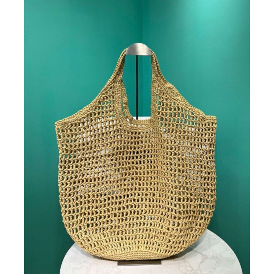 Replica Prada Raffia Tote Bag Apricot