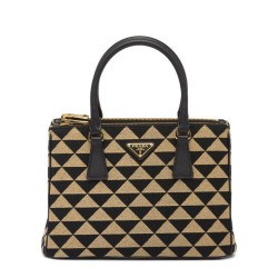 Replica Prada Borsa Prada Galleria Medium In Tessuto Jacquard Apricot