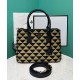 Replica Prada Borsa Prada Galleria Medium In Tessuto Jacquard Apricot