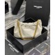 Replica YSL Saint Laurent Mini Leather Shoulder Bag Cream