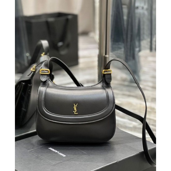 Fake YSL Saint Laurent Charlie Medium Shoulder Bag In Smooth Leather Black Replica Fake YSL Saint Laurent Charlie Medium Shoulder Bag In Smooth Leather Black Replica