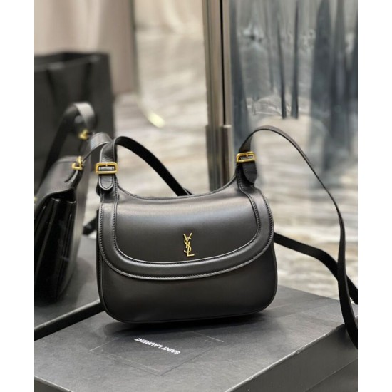 Fake YSL Saint Laurent Charlie Medium Shoulder Bag In Smooth Leather Black Replica Fake YSL Saint Laurent Charlie Medium Shoulder Bag In Smooth Leather Black Replica