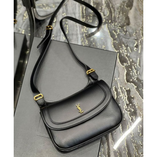 Fake YSL Saint Laurent Charlie Medium Shoulder Bag In Smooth Leather Black Replica Fake YSL Saint Laurent Charlie Medium Shoulder Bag In Smooth Leather Black Replica