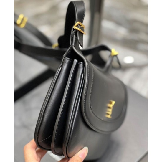 Fake YSL Saint Laurent Charlie Medium Shoulder Bag In Smooth Leather Black Replica Fake YSL Saint Laurent Charlie Medium Shoulder Bag In Smooth Leather Black Replica