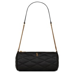 Fake YSL Saint Laurent Sade Mini Tube Bag In Quilted Lambskin Black Replica