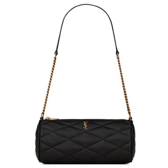 Fake YSL Saint Laurent Sade Mini Tube Bag In Quilted Lambskin Black Replica