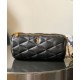 Fake YSL Saint Laurent Sade Mini Tube Bag In Quilted Lambskin Black Replica