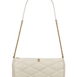 Fake YSL Saint Laurent Sade Mini Tube Bag In Quilted Lambskin Cream Replica