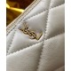 Fake YSL Saint Laurent Sade Mini Tube Bag In Quilted Lambskin Cream Replica