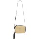 Replica YSL Saint Laurent Lou Camera Bag In Raffia And Leather Apricot