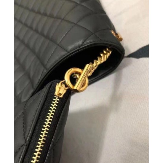Replica YSL Saint Laurent Icare Maxi Shopping Bag In Quilted Lambskin Black