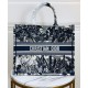 Replica Christian Dior Blue Palm Tree Toile de Jouy Embroidery Dark Blue