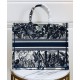 Replica Christian Dior Blue Palm Tree Toile de Jouy Embroidery Dark Blue