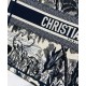 Replica Christian Dior Blue Palm Tree Toile de Jouy Embroidery Dark Blue