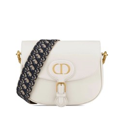 Fake Christian Dior Large Dior Bobby Bag White Replica