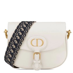 Fake Christian Dior Large Dior Bobby Bag White Replica