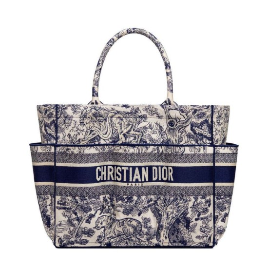 Replica Christian Dior Catherine Tote Dark Blue