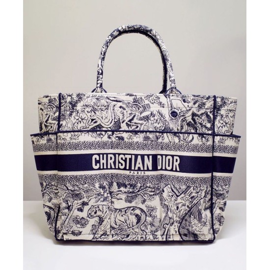 Replica Christian Dior Catherine Tote Dark Blue