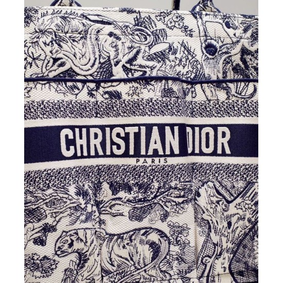 Replica Christian Dior Catherine Tote Dark Blue