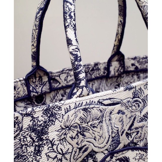 Replica Christian Dior Catherine Tote Dark Blue
